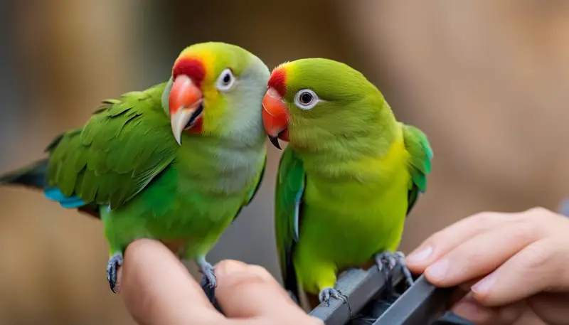 Lovebird training