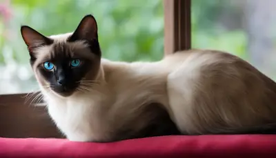 medium hair siamese cat