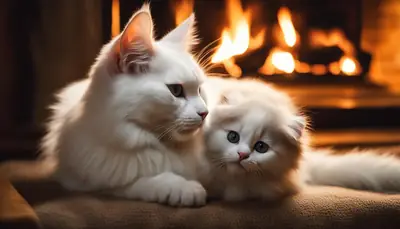 cat providing emotional support