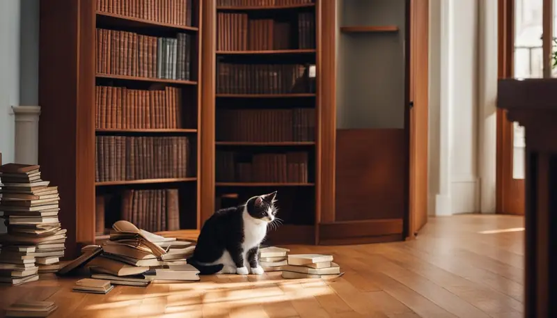 indoor cat hiding