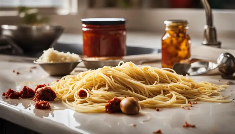 dog ate spaghetti sauce