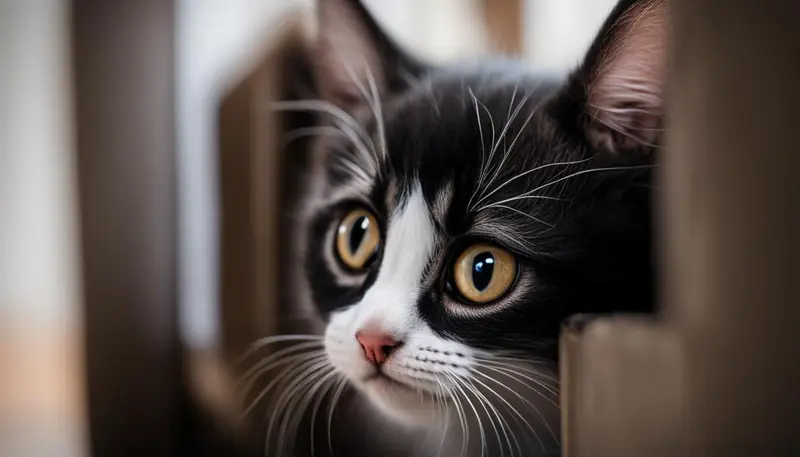 shy kitten