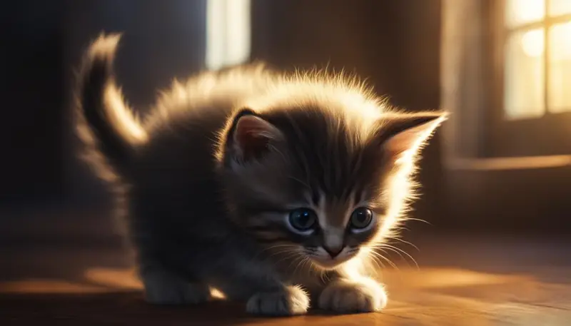 scared kitten