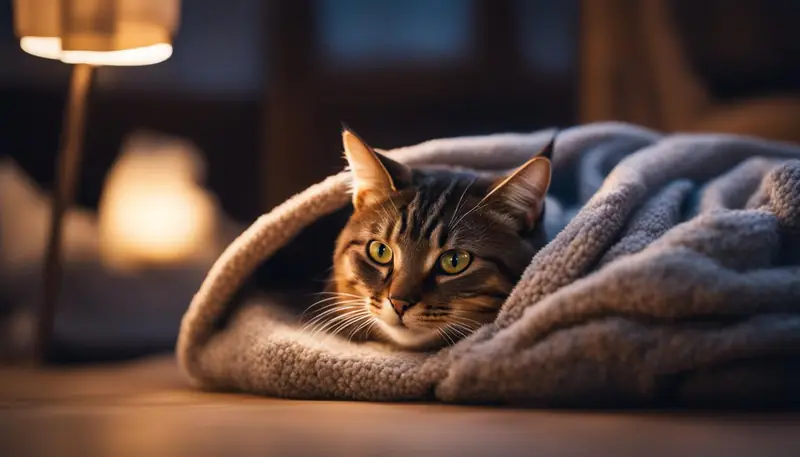 encourage nesting behavior in cats