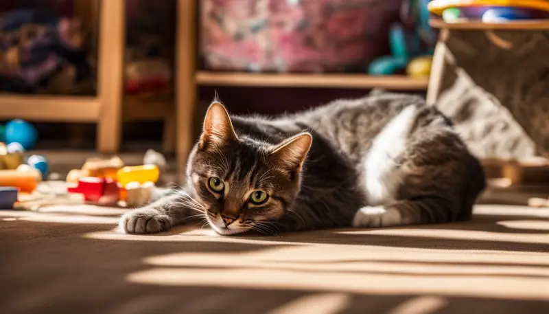 cat adjusting to new place
