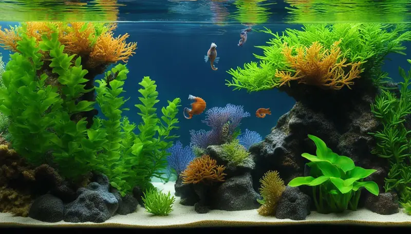 seahorse tank setup