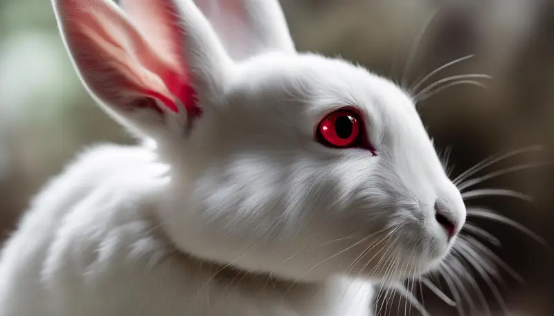 red eye white rabbit