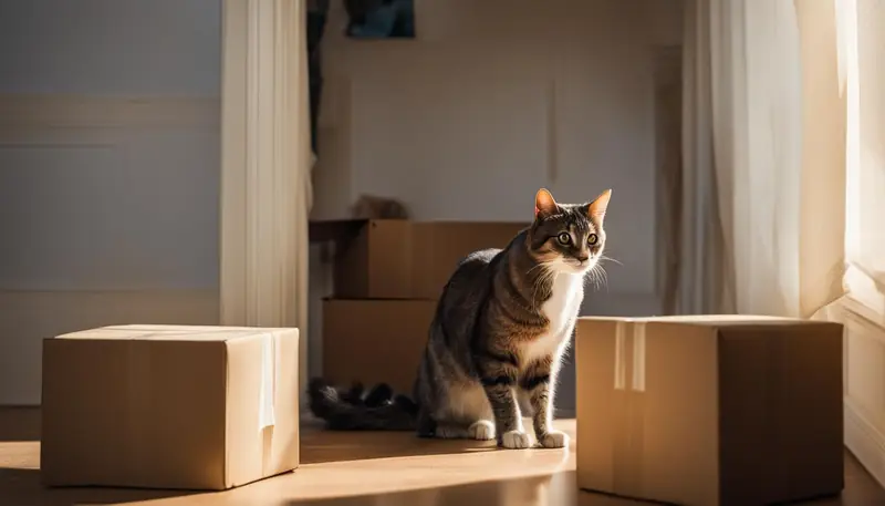 cat hiding