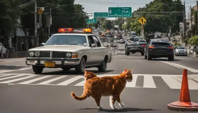 cat road safety