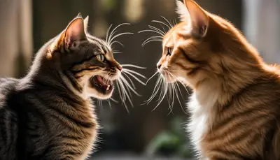 cats fighting