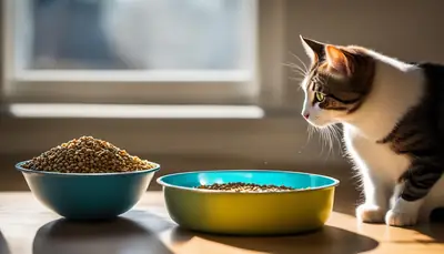 cat water and food separation