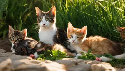 leave stray kittens with their mother