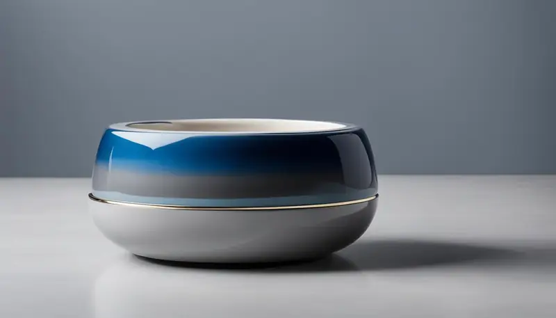 Necoichi Ceramic Elevated Cat Water Bowl