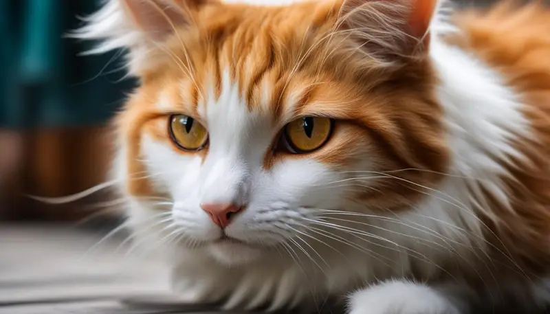 Cat headbutting