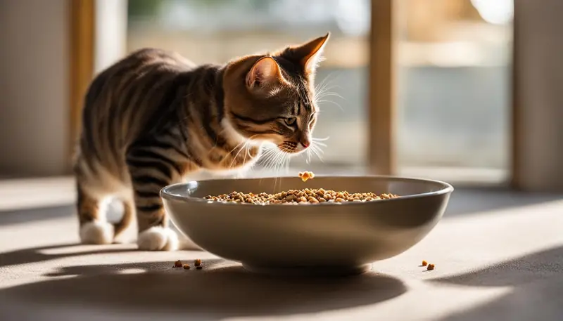 cat eating