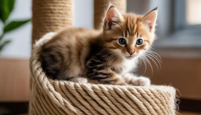 kitten scratching post