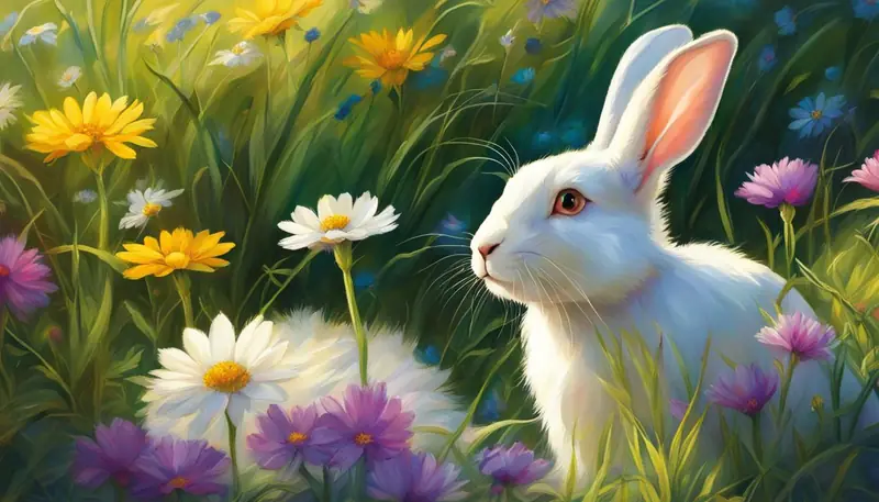 allure of blue-eyed rabbits