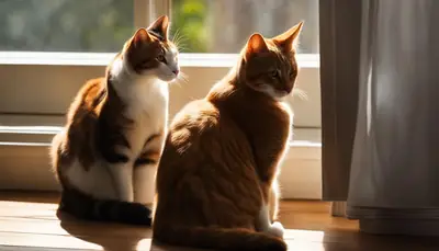 cats grooming each other
