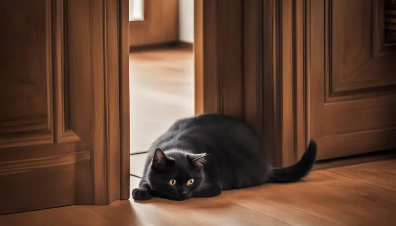 cats hiding in closets