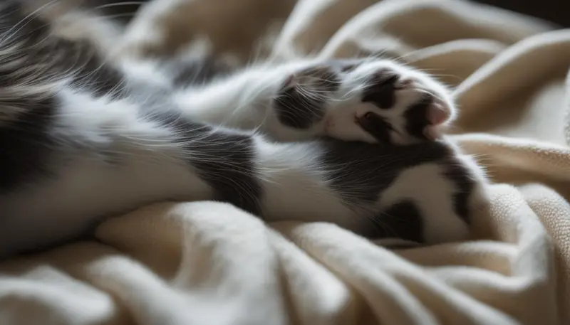 Cat kneading