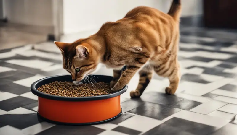 feline water bowl movement