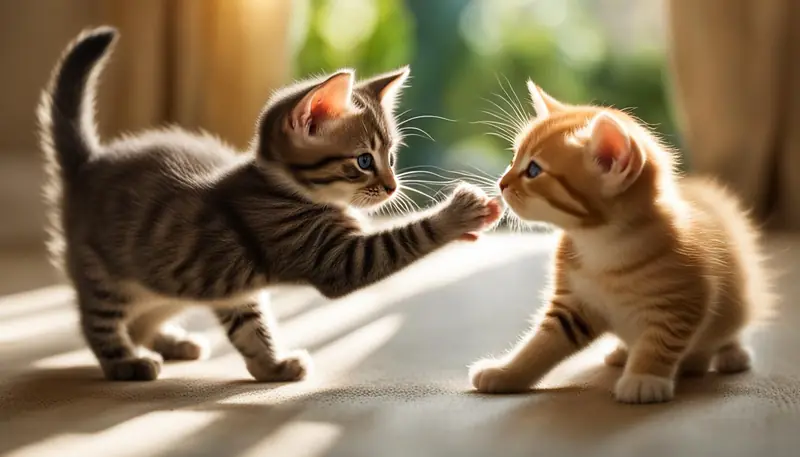 playful behavior in kittens