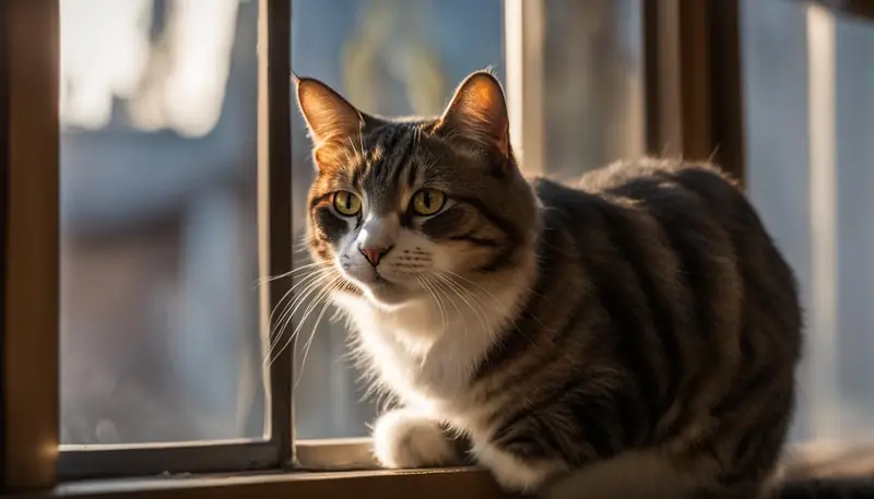 stray cat meowing