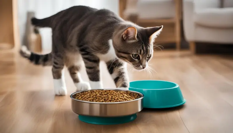 preventing cat food bowl flipping