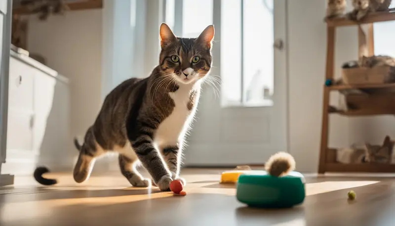 cat play routine
