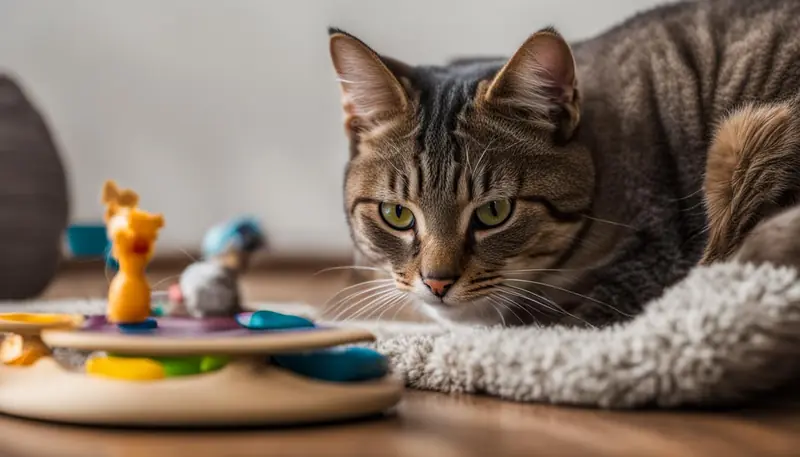 redirect cat's attention