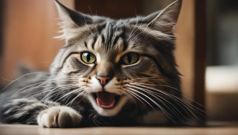 Cat in pain