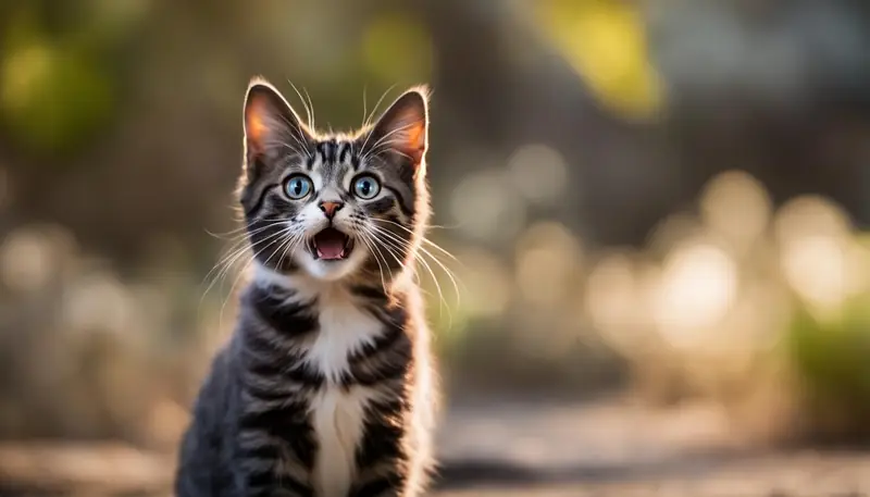 meows for attention