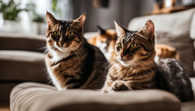 cats meowing for attention