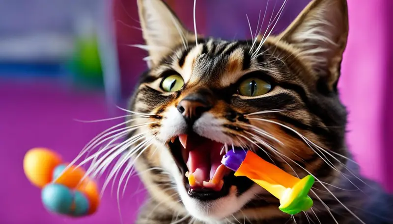 open-mouthed cat