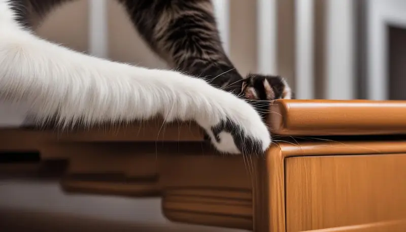 cat scratching