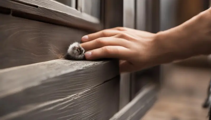 cat marking territory