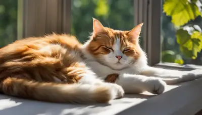 cat relaxing