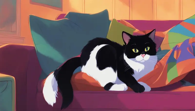cat watching TV