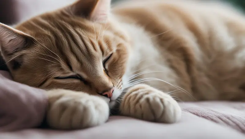 relaxing cat