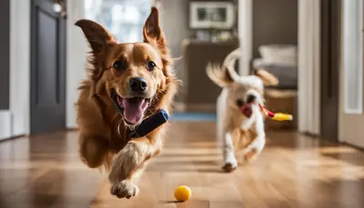 dog bringing toy