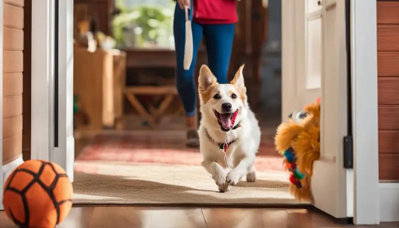 canine behavior when owner arrives