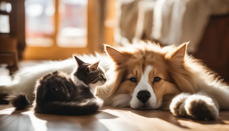 cat and dog bonding