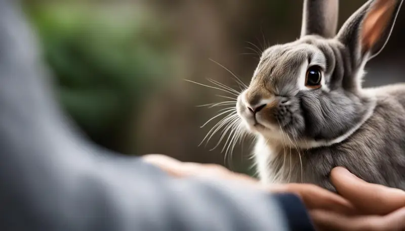 Rabbit Licking to Establish Dominance