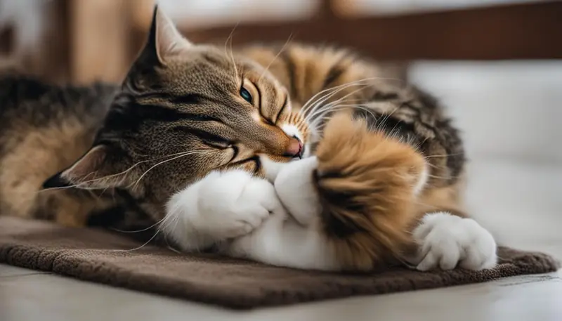 Normal Cat Grooming Behavior