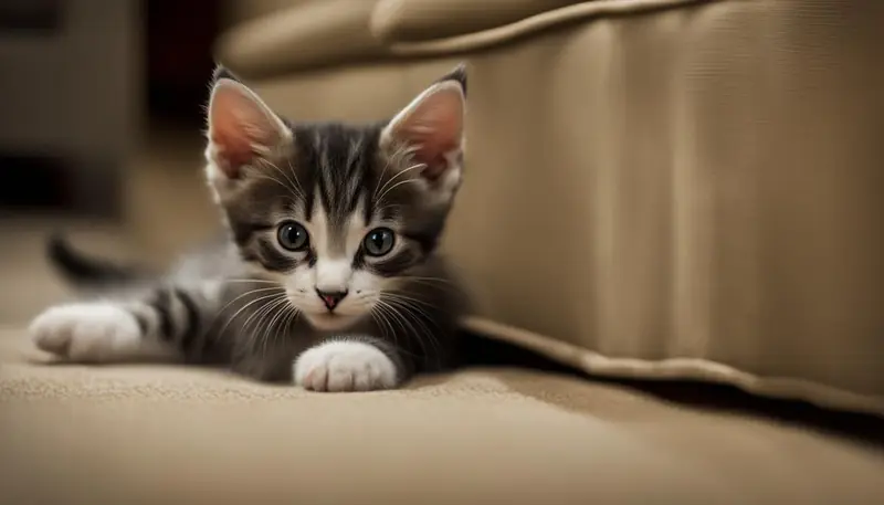 Socializing a shy kitten