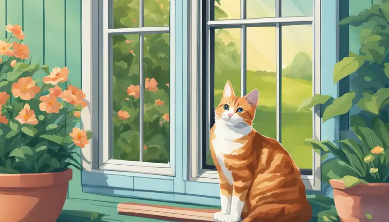 cat door for window screen
