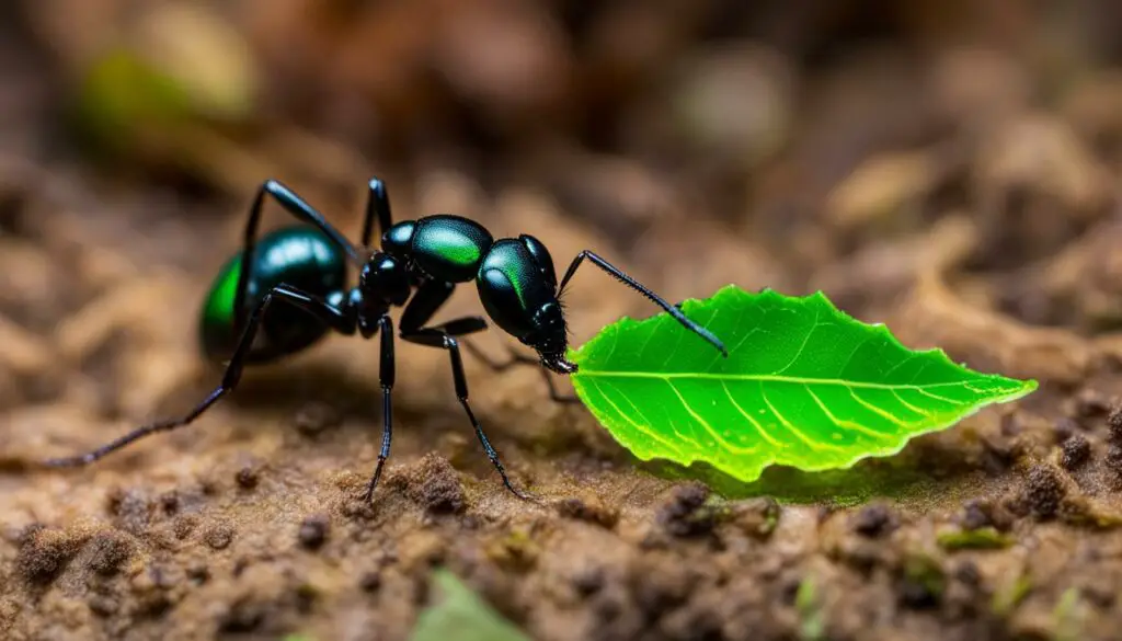 Ant venom and species