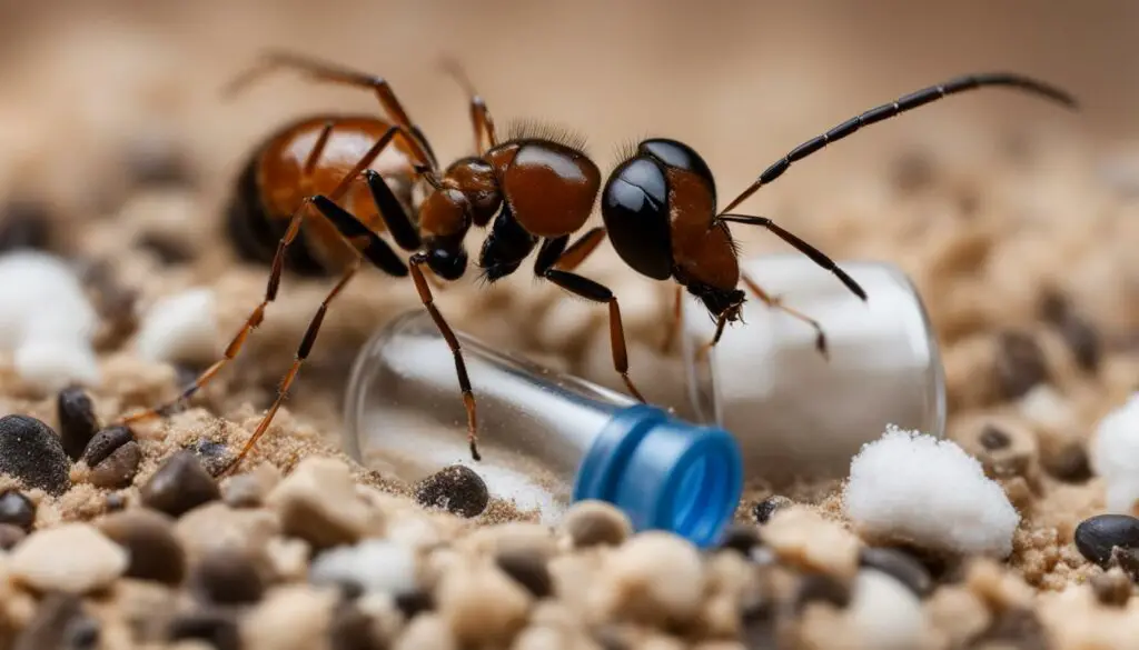 DIY ant habitat setup