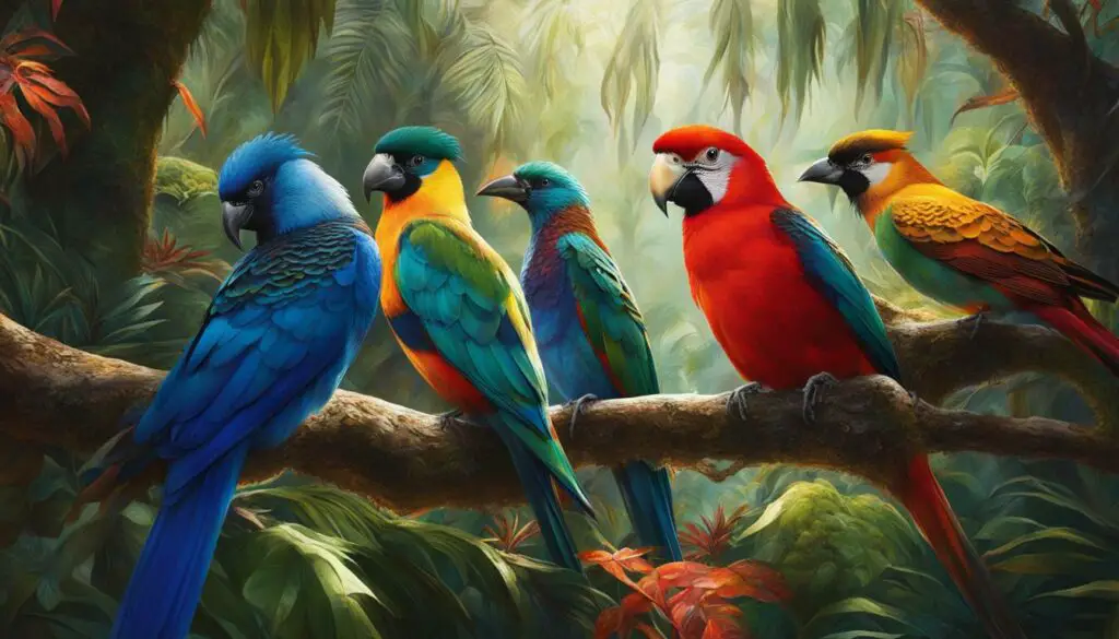 Exotic bird species overview