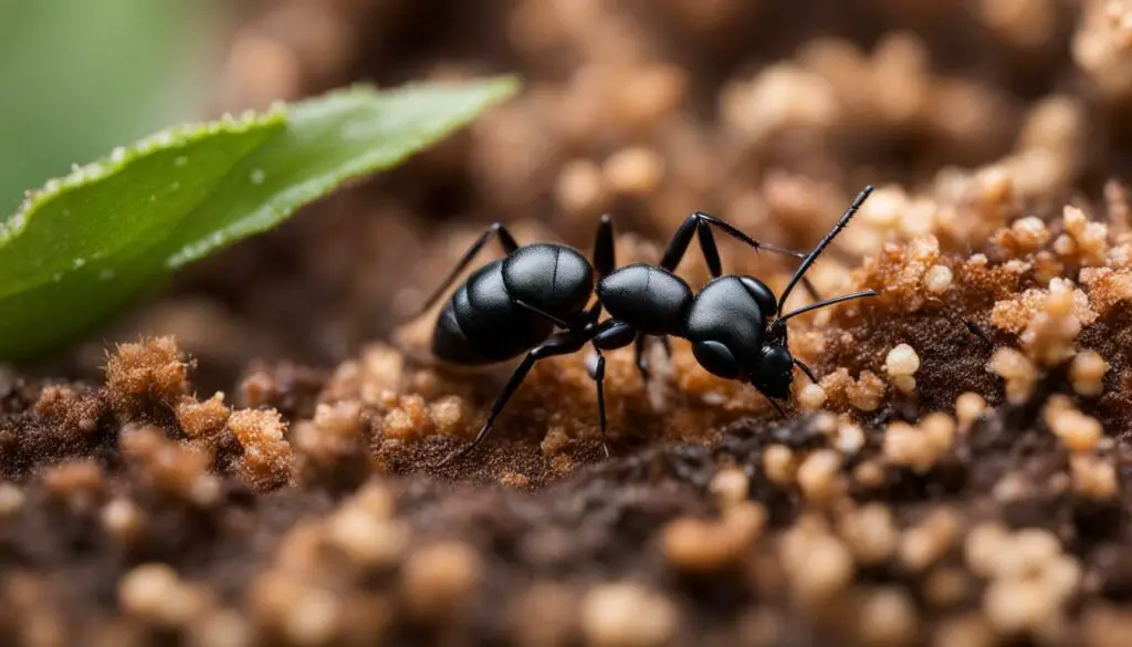 Importance of moisture levels in ant colonies